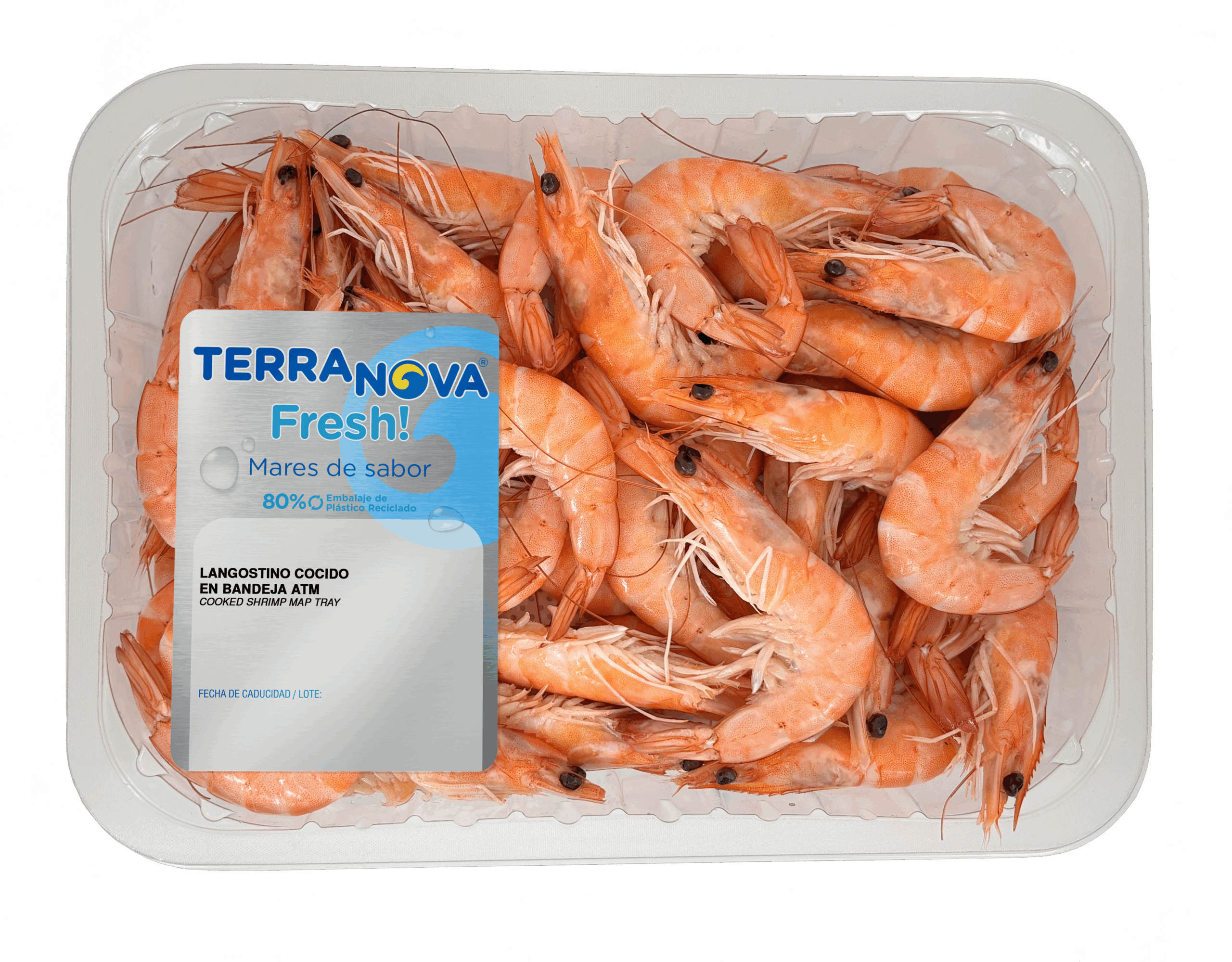 LANGOSTINO COCIDO EN BANDEJA ATM